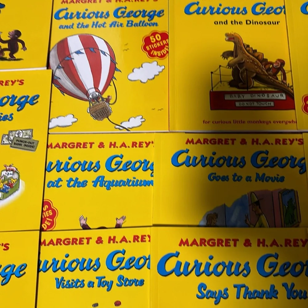 16-book bundle Curious George The Monkey Books Set Collection Margret Rey books